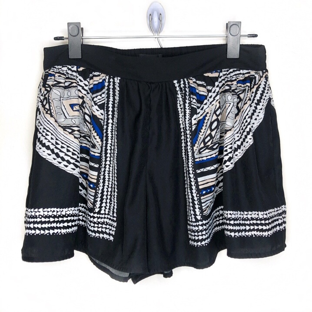 Xhiliration Tribal Print Flowy & Stretchy Shorts